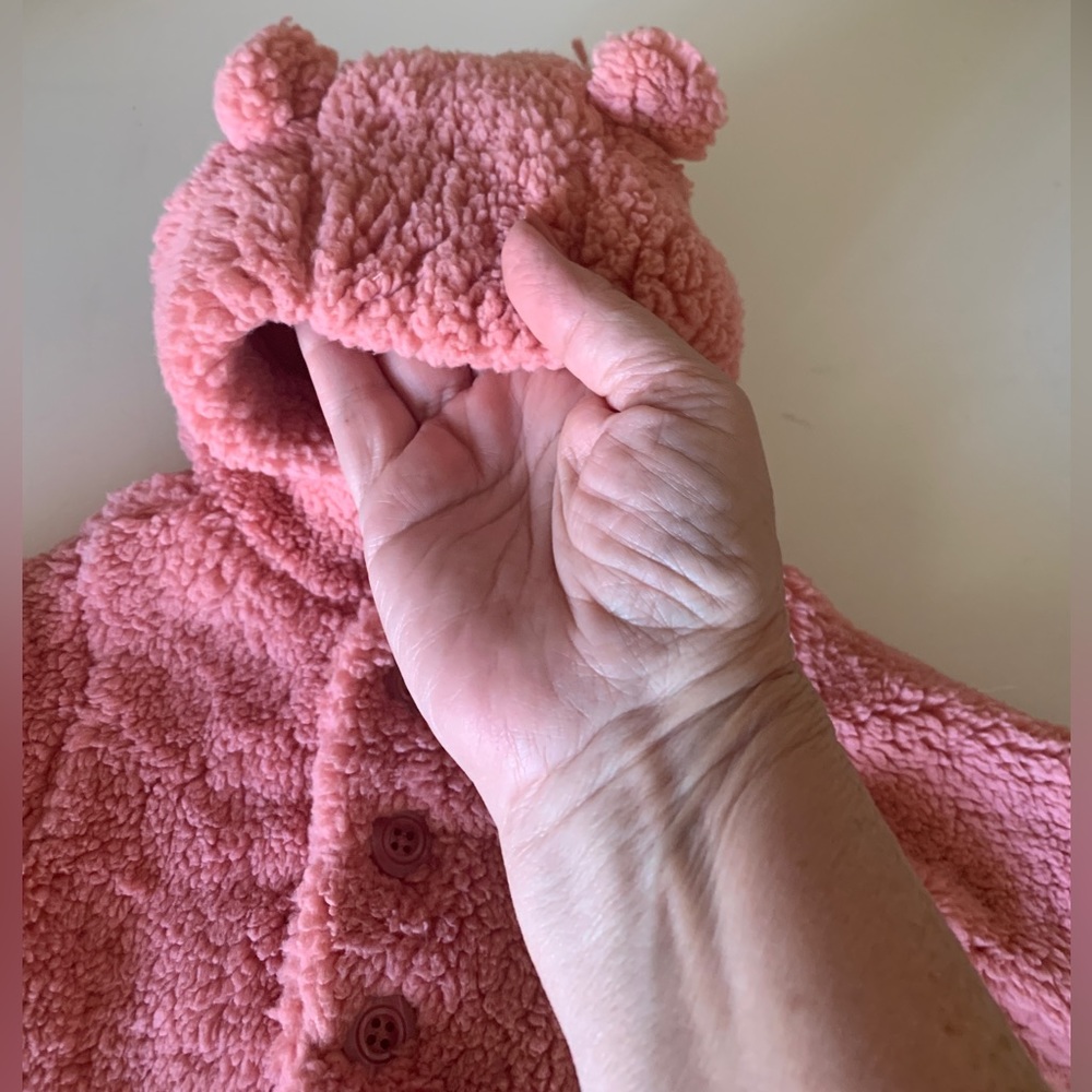 Baby Gap Mauve Teddy Bear Infant Coat